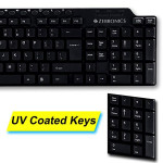 Zebronics ZEB-KM2100 Multimedia USB Keyboard Comes with 114 Keys Including 12 Dedicated Multimedia Keys & with Rupee Key