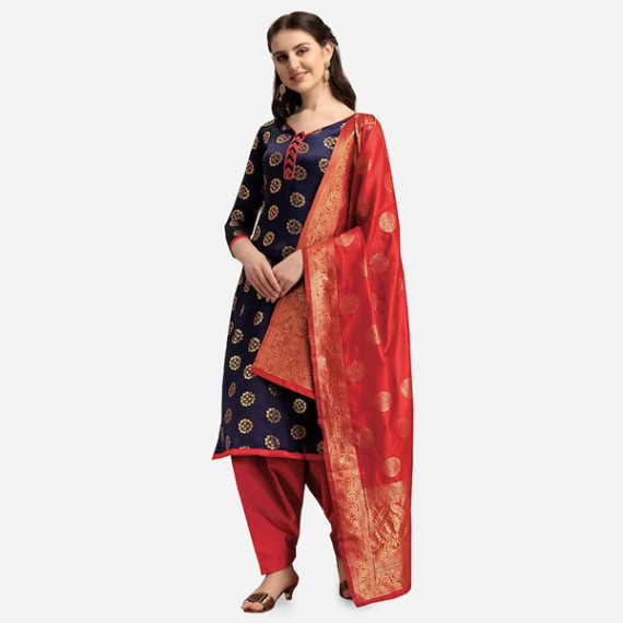 https://retrofashionzs.com/products/navy-blue-red-woven-design-banarasi-unstitched-dress-material