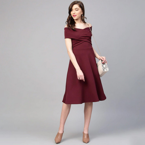 https://retrofashionzs.com/products/burgundy-off-shoulder-pleated-fit-flare-dress