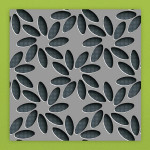 Grey 3D Wallpapers Floral Shadows Grey Peel & Stick Self Adhesive Wallpaper