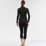 Women Black Solid Thermal Tops