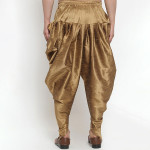 Men Gold-Toned Solid Silk Dhotis