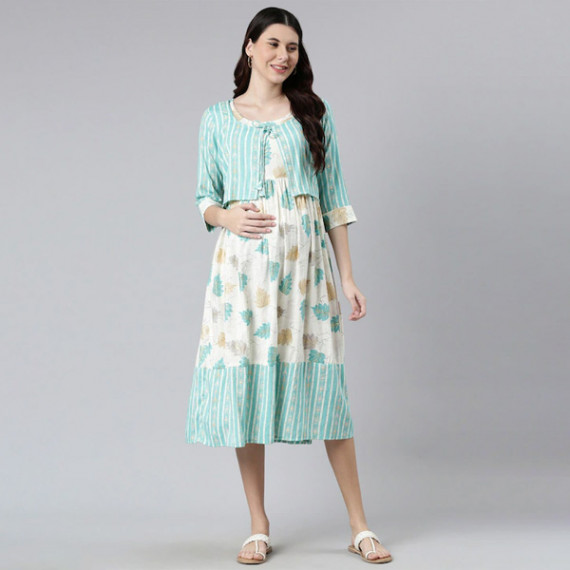 https://retrofashionzs.com/products/women-off-white-green-floral-maternity-a-line-midi-dress