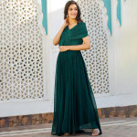 Green Embellished Maxi Dress