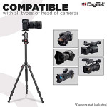 Digitek DTR 550 LW (67 Inch) Tripod For DSLR, Camera |Operating Height: 5.57 Feet | Maximum Load Capacity up to 4.5kg