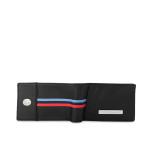 Unisex Black Solid BMW M LS Two Fold Wallet